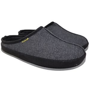 Deer Stags Men Wherever Slip On Mule Slippers Size US 9W Black Tweed